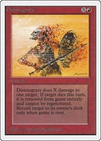 Disintegrate - Unlimited Edition - Magic: The Gathering card