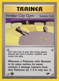 Viridian City Gym - Gym Challenge - Pokemon card