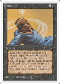 Drain Life - Unlimited Edition - Magic: The Gathering card