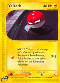 Voltorb (115) - Aquapolis - Pokemon card