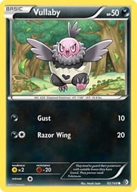 Vullaby - Boundaries Crossed - Pokemon card