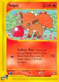 Vulpix - Aquapolis - Pokemon card