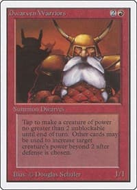 Dwarven Warriors - Unlimited Edition - Magic: The Gathering card