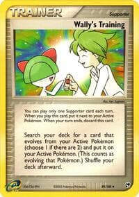 Wally's Training - EX Sandstorm - Pokemon card