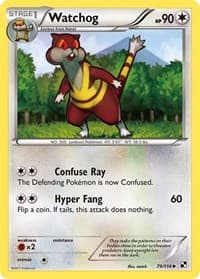 Watchog - Black and White - Pokemon card