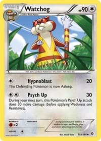 Watchog - Boundaries Crossed - Pokemon card
