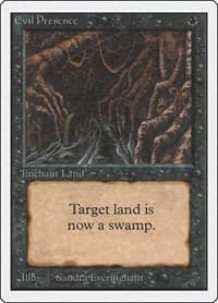 Evil Presence - Unlimited Edition - Magic: The Gathering card