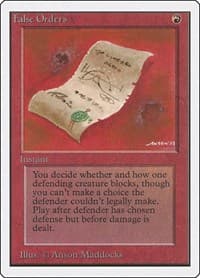 False Orders - Unlimited Edition - Magic: The Gathering card