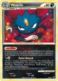 Weavile - Undaunted - Pokemon card