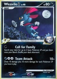 Weavile G - Platinum - Pokemon card