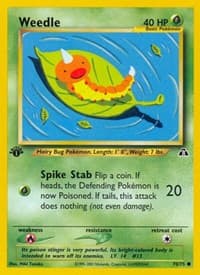 Weedle - Neo Discovery - Pokemon card