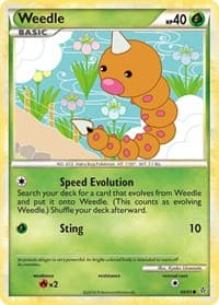 Weedle - Unleashed - Pokemon card