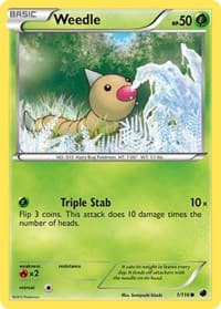 Weedle - Plasma Freeze - Pokemon card