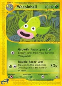 Weepinbell - Aquapolis - Pokemon card