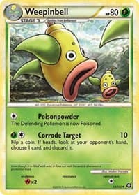 Weepinbell - Triumphant - Pokemon card