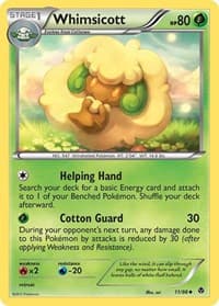 Whimsicott (11) - Emerging Powers - Pokemon card