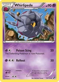 Whirlipede - Black and White - Pokemon card