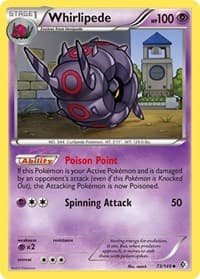 Whirlipede - Boundaries Crossed - Pokemon card