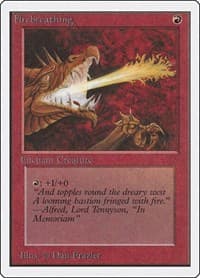 Firebreathing - Unlimited Edition - Magic: The Gathering card