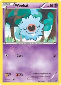Woobat - Black and White - Pokemon card