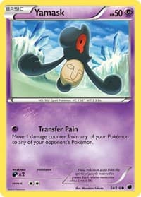 Yamask (54) - Plasma Freeze - Pokemon card