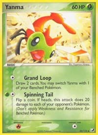 Yanma - EX Unseen Forces - Pokemon card