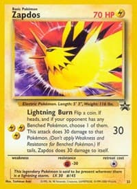 Zapdos - WoTC Promo - Pokemon card