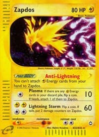 Zapdos (H32) - Aquapolis - Pokemon card