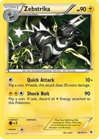 Zebstrika - Noble Victories - Pokemon card