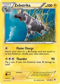 Zebstrika - Boundaries Crossed - Pokemon card