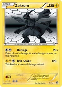 Zekrom - Black and White - Pokemon card