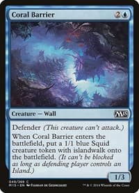 Coral Barrier - Magic 2015 (M15) - Magic: The Gathering card