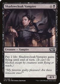 Shadowcloak Vampire - Magic 2015 (M15) - Magic: The Gathering card
