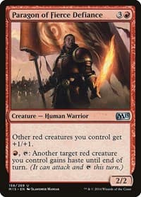 Paragon of Fierce Defiance - Magic 2015 (M15) - Magic: The Gathering card