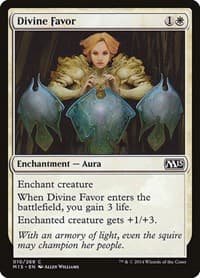 Divine Favor - Magic 2015 (M15) - Magic: The Gathering card