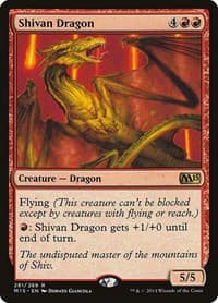 Shivan Dragon - Magic 2015 (M15) - Magic: The Gathering card