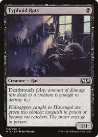 Typhoid Rats - Magic 2015 (M15) - Magic: The Gathering card