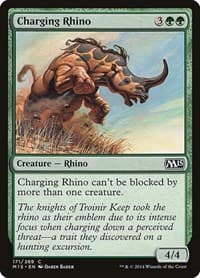 Charging Rhino - Magic 2015 (M15) - Magic: The Gathering card