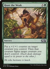 Hunt the Weak - Magic 2015 (M15) - Magic: The Gathering card