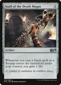 Staff of the Death Magus - Magic 2015 (M15) - Magic: The Gathering card