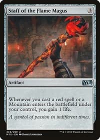 Staff of the Flame Magus - Magic 2015 (M15) - Magic: The Gathering card