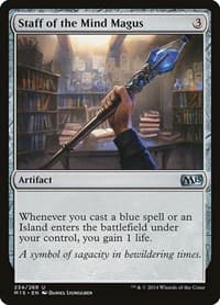 Staff of the Mind Magus - Magic 2015 (M15) - Magic: The Gathering card