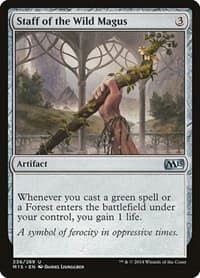 Staff of the Wild Magus - Magic 2015 (M15) - Magic: The Gathering card