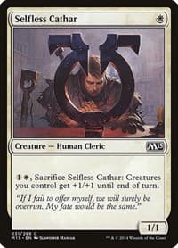 Selfless Cathar - Magic 2015 (M15) - Magic: The Gathering card