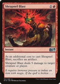 Shrapnel Blast - Magic 2015 (M15) - Magic: The Gathering card