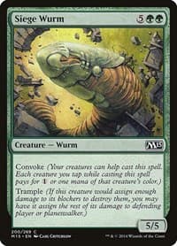 Siege Wurm - Magic 2015 (M15) - Magic: The Gathering card