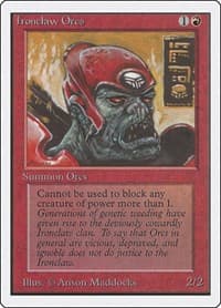 Ironclaw Orcs - Unlimited Edition - Magic: The Gathering card