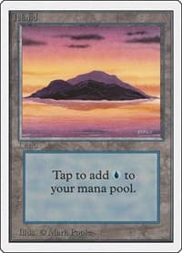 Island (A) - Unlimited Edition - Magic: The Gathering card