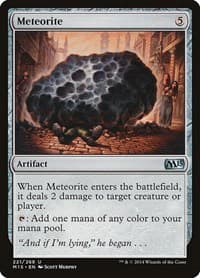 Meteorite - Magic 2015 (M15) - Magic: The Gathering card