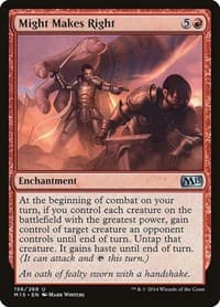 Might Makes Right - Magic 2015 (M15) - Magic: The Gathering card